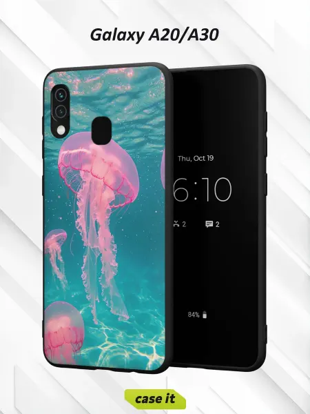 Case it Чехол на Samsung A30 и A20с принтом Медузы