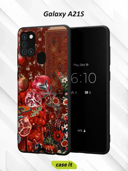 Case it Чехол на Samsung A21Sс принтом Гранат