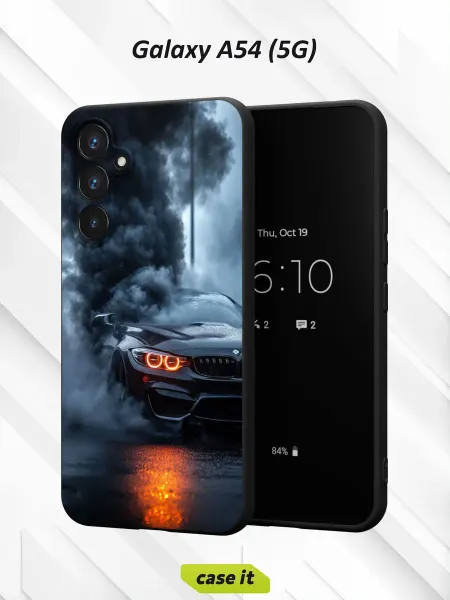 Case it Чехол на Samsung A54 5G с принтом BMW в дыму