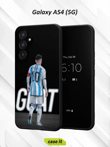Case it Чехол на Samsung A54 5G с принтом Lionel Messi captain