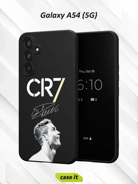Case it Чехол на Samsung A54 5G с принтом CR7 и Криштиану Роналду
