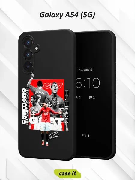 Case it Чехол на Samsung A54 5G принт Cristiano is a football player