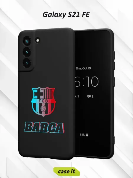 Case it Чехол на Samsung S21 FEс принтом BARCA