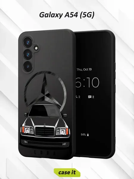Case it Чехол на Samsung A54 5Gс принтом Mercedes-Benz E-Class W124