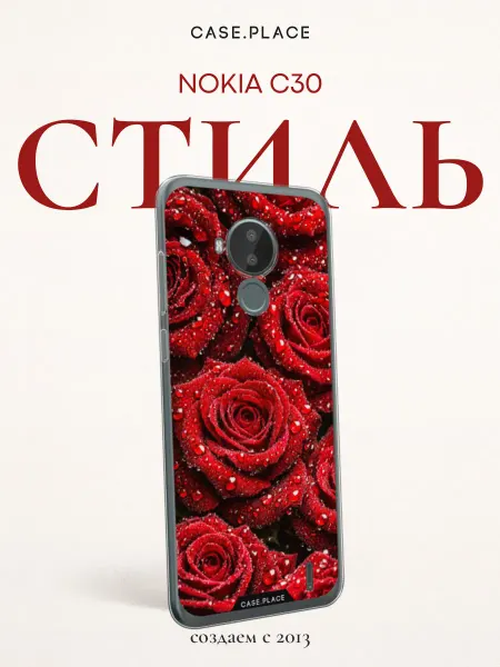 Case Place Чехол на Nokia C30 с розами