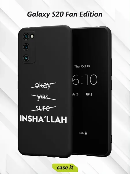 Case it Чехол на Samsung S20 FEс принтом Inshallah