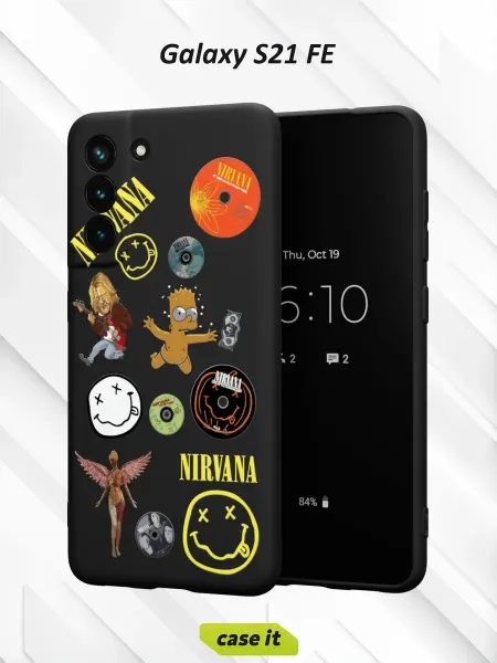 Case it Чехол на Samsung S21 FEс принтом Nirvana