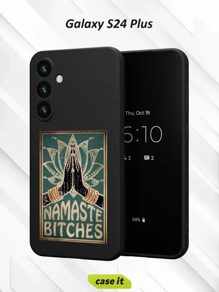 Case it Чехол на Samsung S24 Plusс принтом Namaste