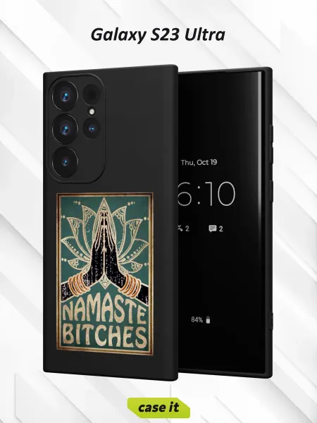 Case it Чехол на Samsung S23 Ultraс принтом Namaste