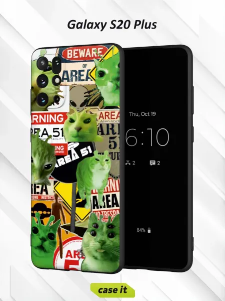 Case it Чехол на Samsung S20+с принтом Котик