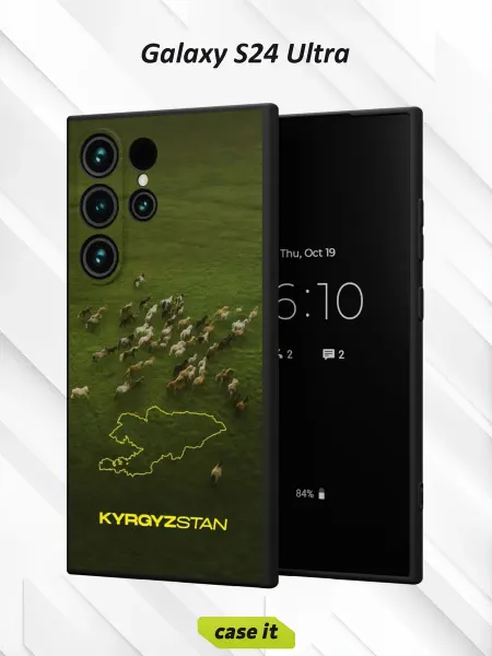 Case it Чехол на Samsung S24 Ultra с принтом Кыргызстан