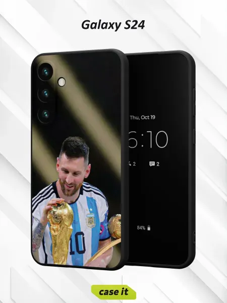 Case it Чехол на Samsung S24 с принтом Месси