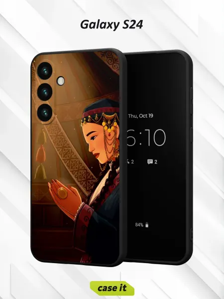Case it Чехол на Samsung S24с принтом Девушка