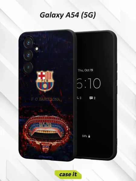 Case it Чехол на Samsung A54 5G с принтом Барселона сердце