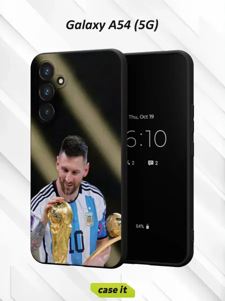Case it Чехол на Samsung A54 5G с принтом Довольный Месси