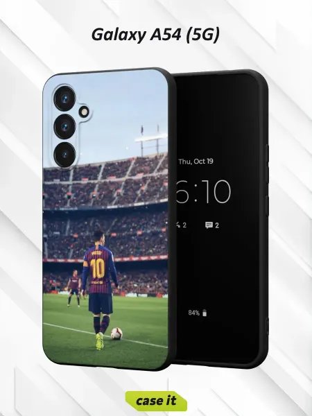 Case it Чехол на Samsung A54 5G с принтом Месси Лео
