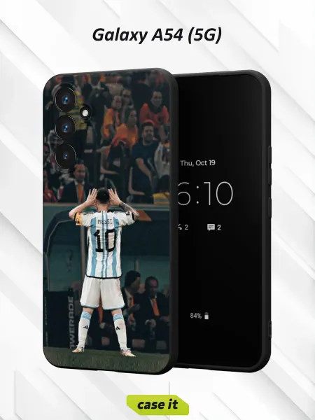 Case it Чехол на Samsung A54 5G принт Лионель на стадионе спиной
