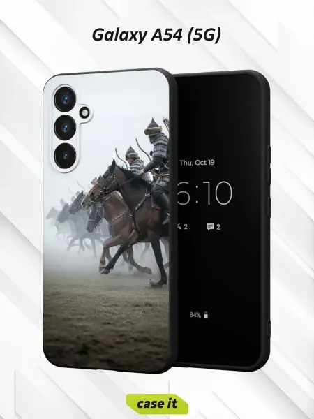 Case it Чехол на Samsung A54 5Gс принтом атака конных воинов