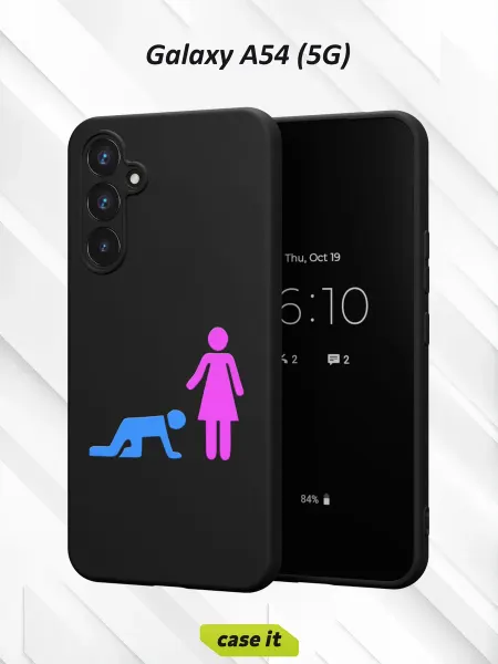 Case it Чехол на Samsung A54 5Gс принтом Мужчина и женщина