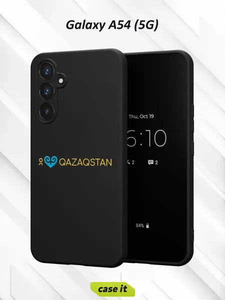 Case it Чехол на Samsung A54 5Gс принтом Я люблю Казахстан