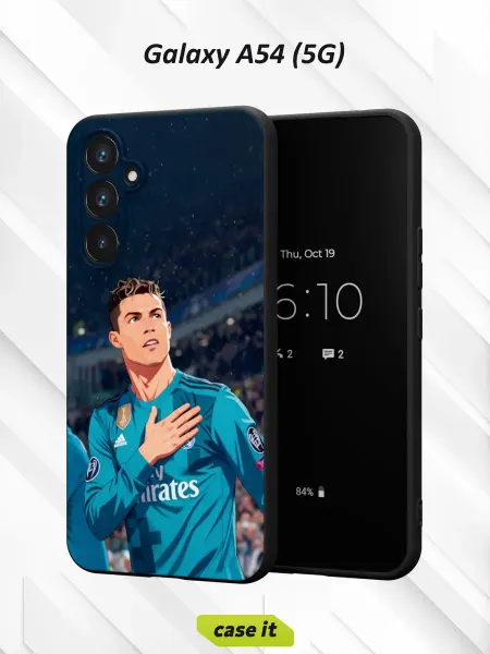 Case it Чехол на Samsung A54 5Gс принтом Криштиану Роналду