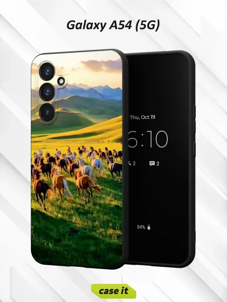 Case it Чехол на Samsung A54 5Gс принтом Лошади