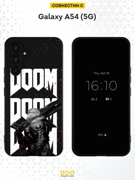 DesignOnCase Чехол на Samsung A54 5G с принтом Doom