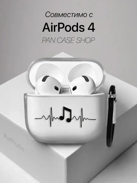 PANCASE Чехол на AirPods 4 с принтом Нота