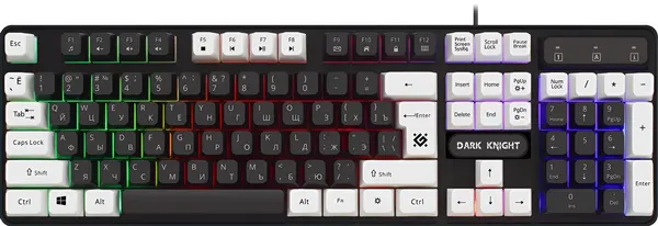 DEFENDER 1шт. Клавиатура Dark Knight GK-077 USB черно-белая