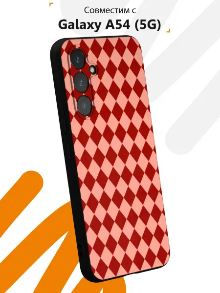 Мобилиус Чехол на Samsung A54 5G с принтом Ромбы