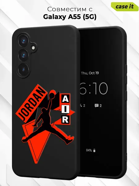 Case it Чехол на Samsung A55 5G с принтом Nike Jordan Air