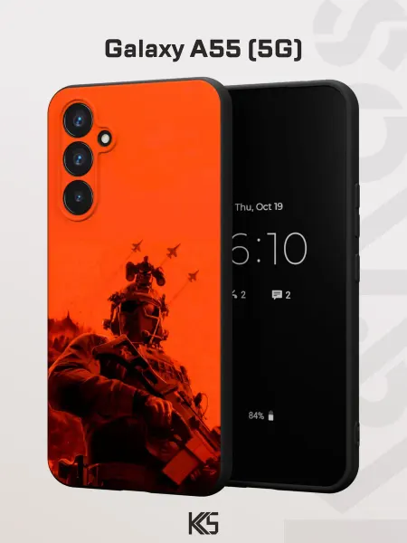 Варибрус Чехол на Samsung A55 (5G) с принтом Battlefield