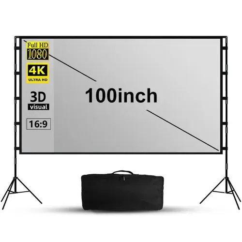 100" ALR экран для проектора, серый, с двойными штативами