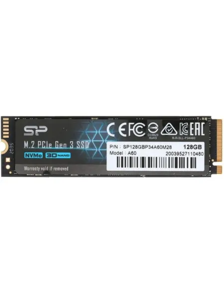 SSD диск SP128GBP34A60M28, 128 ГБ PCI-Express