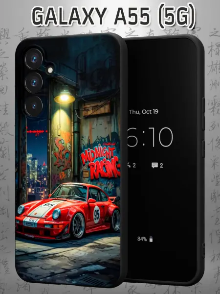 Case Маркет Чехол на Samsung A55 (5G) с принтом Porsche в стиле RSR