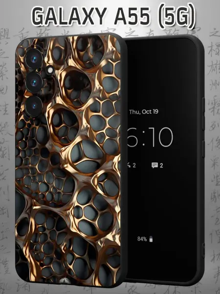 Case Маркет Чехол на Samsung A55 (5G) с принтом Абсрактная скульптура