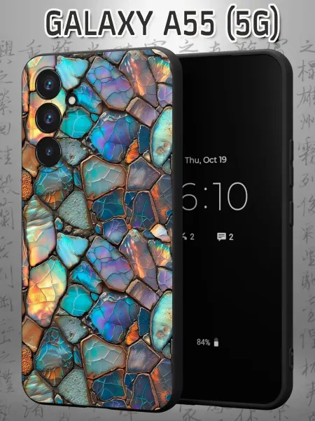 Case Маркет Чехол на Samsung A55 (5G) с принтом Алмазы