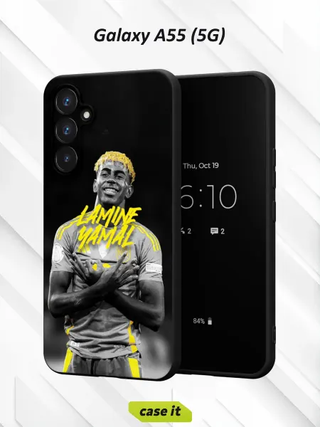 Case it Чехол на Samsung A55 (5G) с принтом Ламин Ямаль Барселона