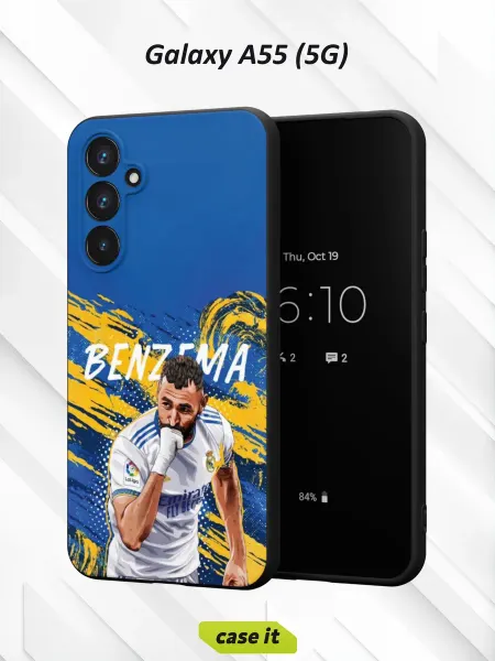 Case it Чехол на Samsung A55 (5G) с принтом Карим Бензема Реал