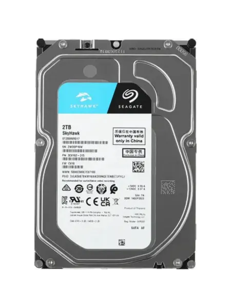 Seagate Внутренний HDD жесткий диск ST2000VX017 Skyhawk 2000ГБ