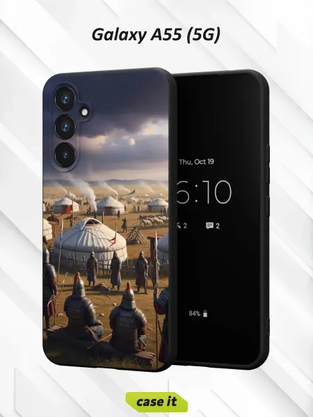 Case it Чехол на Samsung A55 (5G)с принтом лагерь кочевников