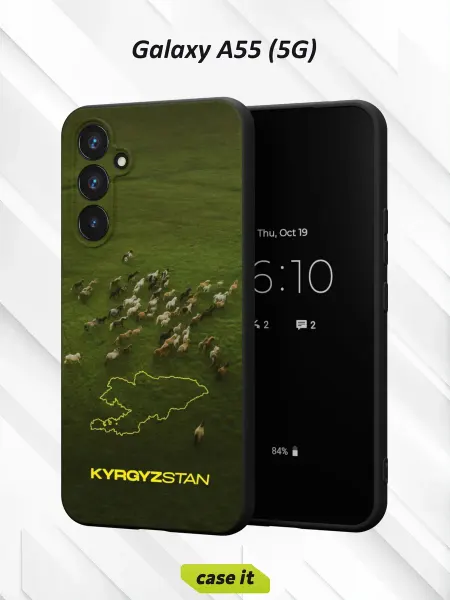 Case it Чехол на Samsung A55 (5G)с принтом Кыргызстан