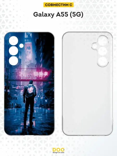 DesignOnCase Чехол на Samsung Galaxy A55 (5G) с принтом Cyberpunk