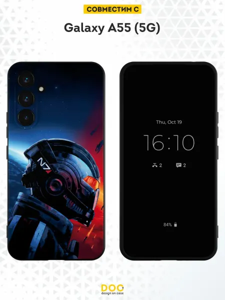 DesignOnCase Чехол на Samsung Galaxy A55 (5G) с принтом Mass effect
