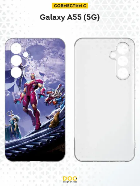 DesignOnCase Чехол на Samsung Galaxy A55 (5G) с принтом Marvel rivals