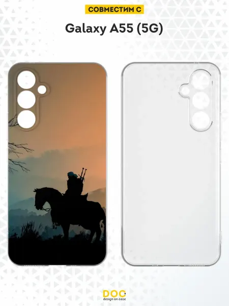DesignOnCase Чехол на Samsung Galaxy A55 (5G) с принтом Ведьмак