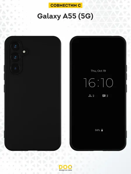 DesignOnCase Чехол на Samsung Galaxy A55 (5G) прозрачный однотонный