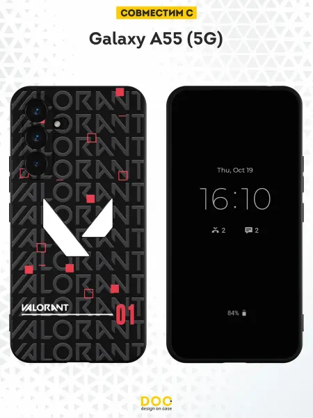 DesignOnCase Чехол на Samsung Galaxy A55 (5G) с принт Valorant