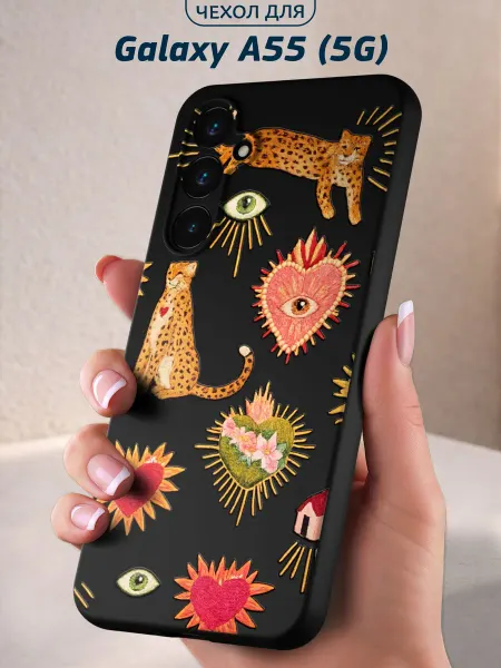Infinity pick Чехол на Galaxy A55 (5G) с принтом Лео