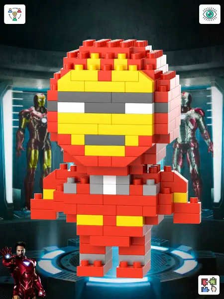 Bricks 3D Конструктор Железный человек